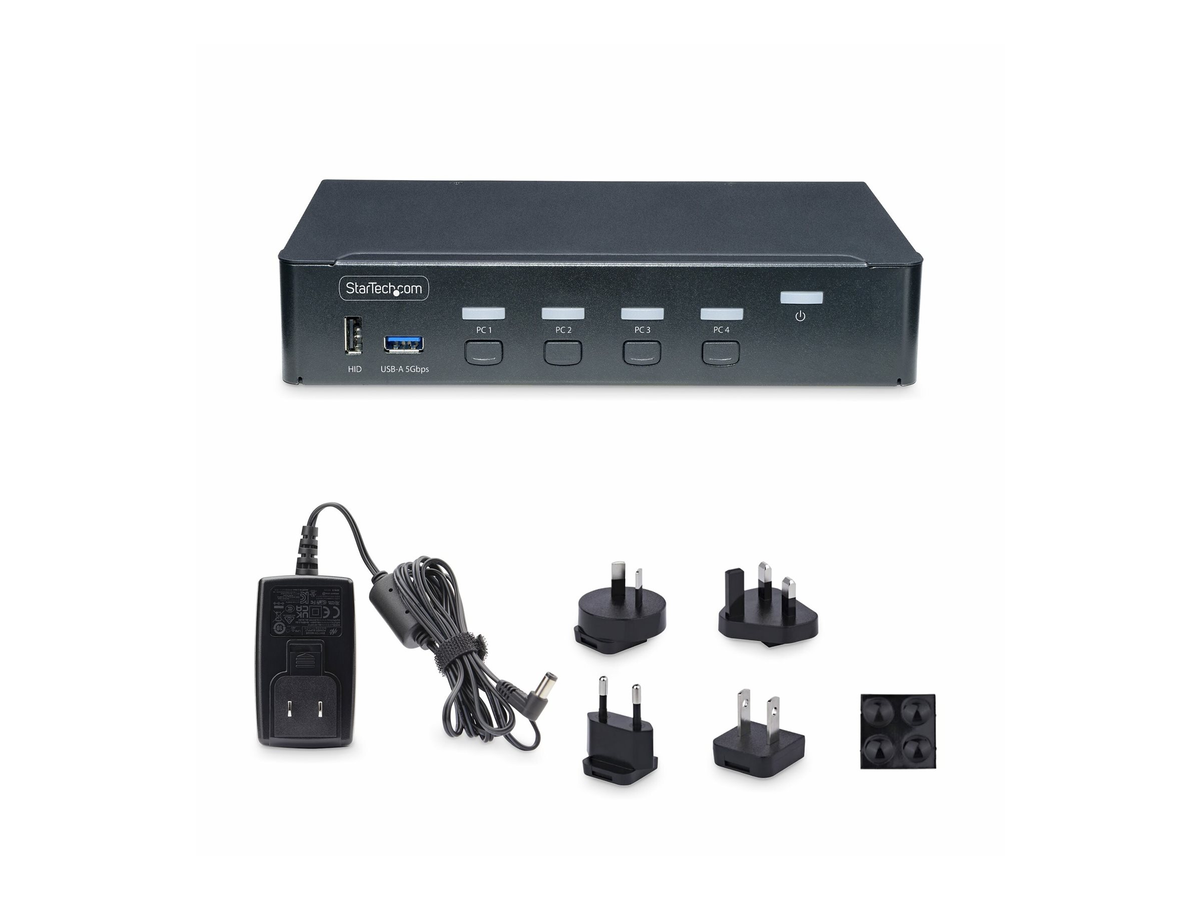 StarTechcom 4Port DisplayPort KVM SwitchUmschalter, 4K60Hz,TAAkonform
