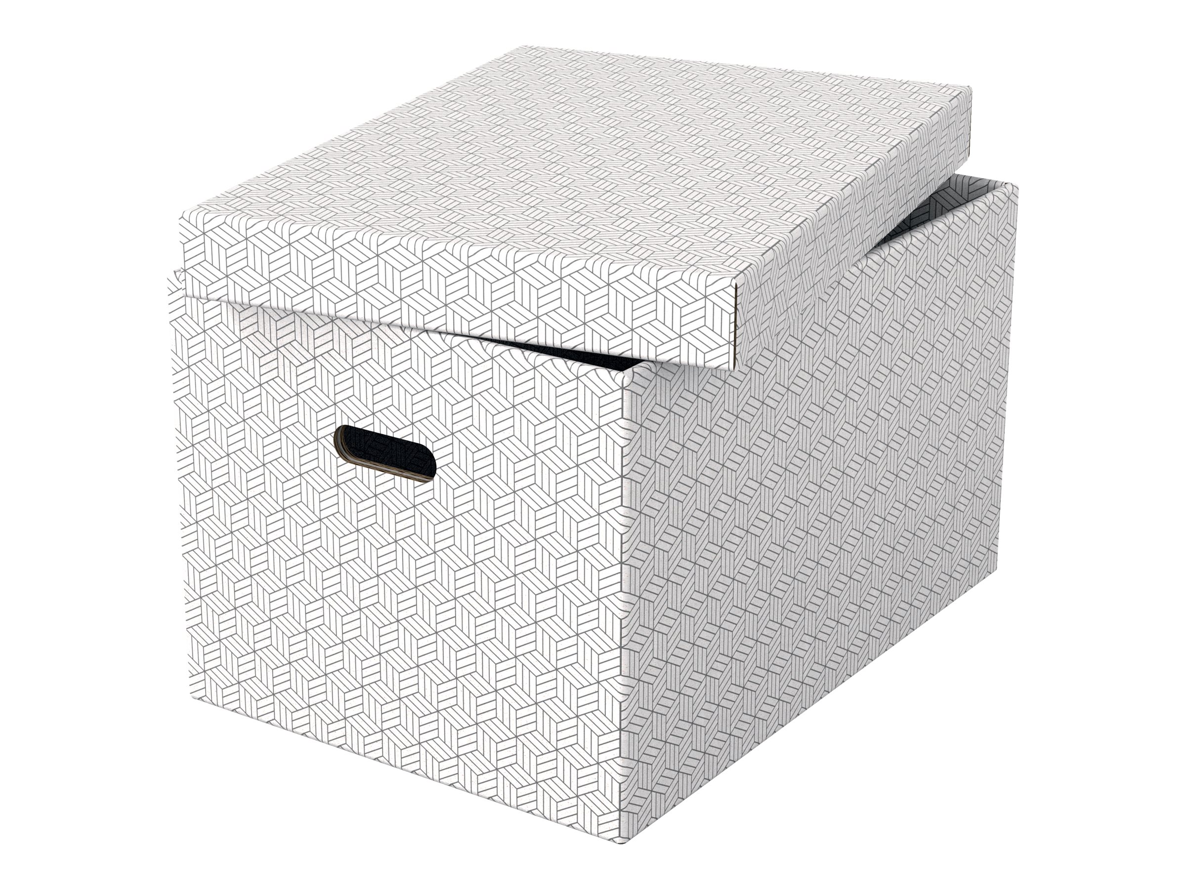 3 Esselte Home Aufbewahrungsboxen 50,0 l weiss 35,5 x 51,0 x 30,5 cm