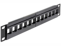 10 Keystone Patchpanel 12 Port