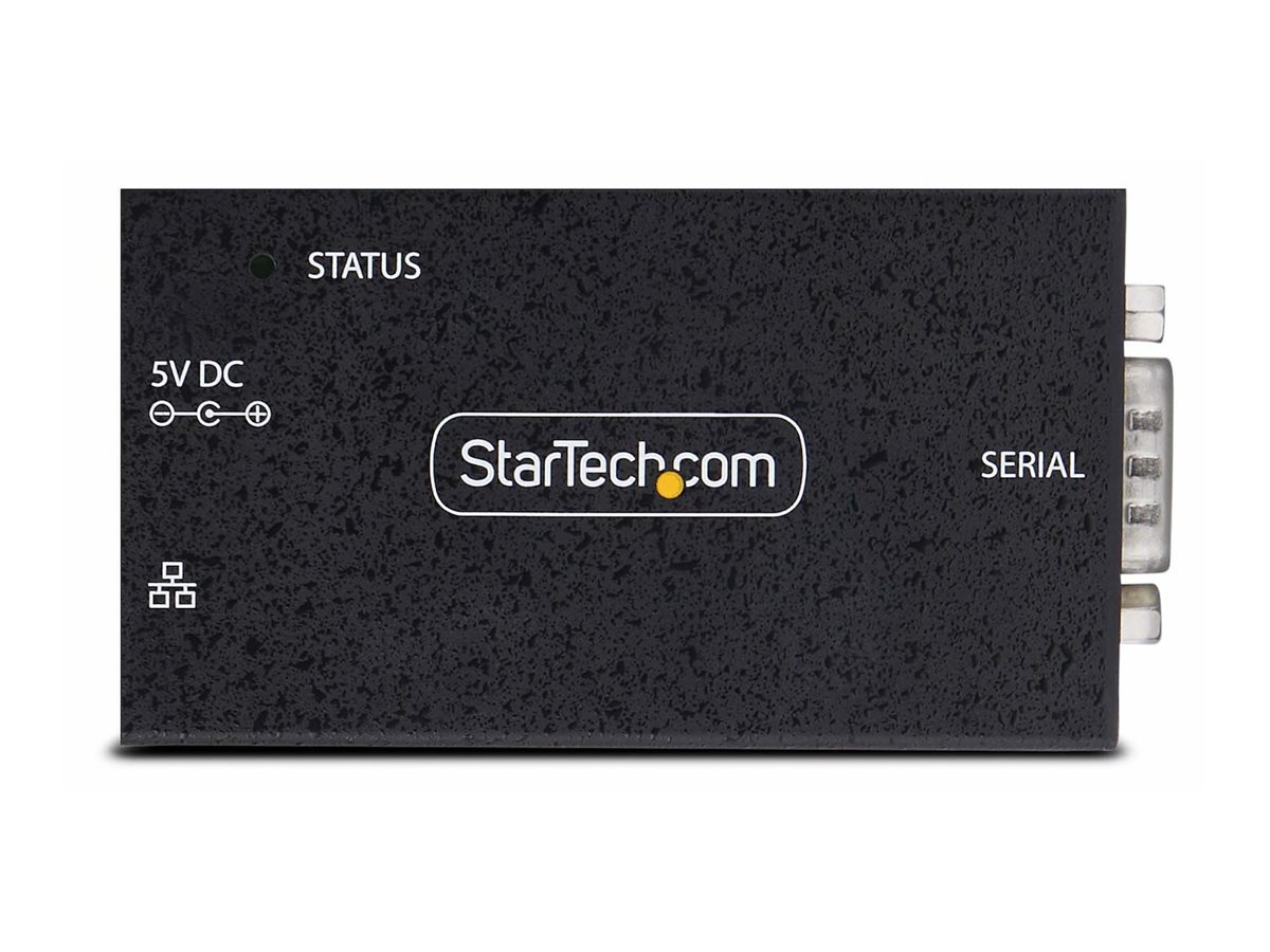 STARTECH.COM 1-Port Seriell auf Ethernet Adapter Serial TCP IP Server Wand/DIN Montage RS232 Ethernet Adapter/Konverter