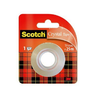 Scotch Crystal Klebefilm kristall-klar 19,0 mm x 25,0 m 1 Rolle Scotch Crystal Klebefilm kristall-klar 19,0 mm x 25,0 m 1 Rolle