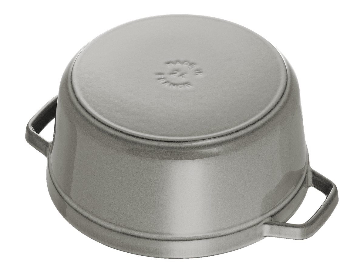 Staub 40509-304-0 Gusseisen Braeter/Cocotte Rund 20 cm 2,24 L Graphitgrau
