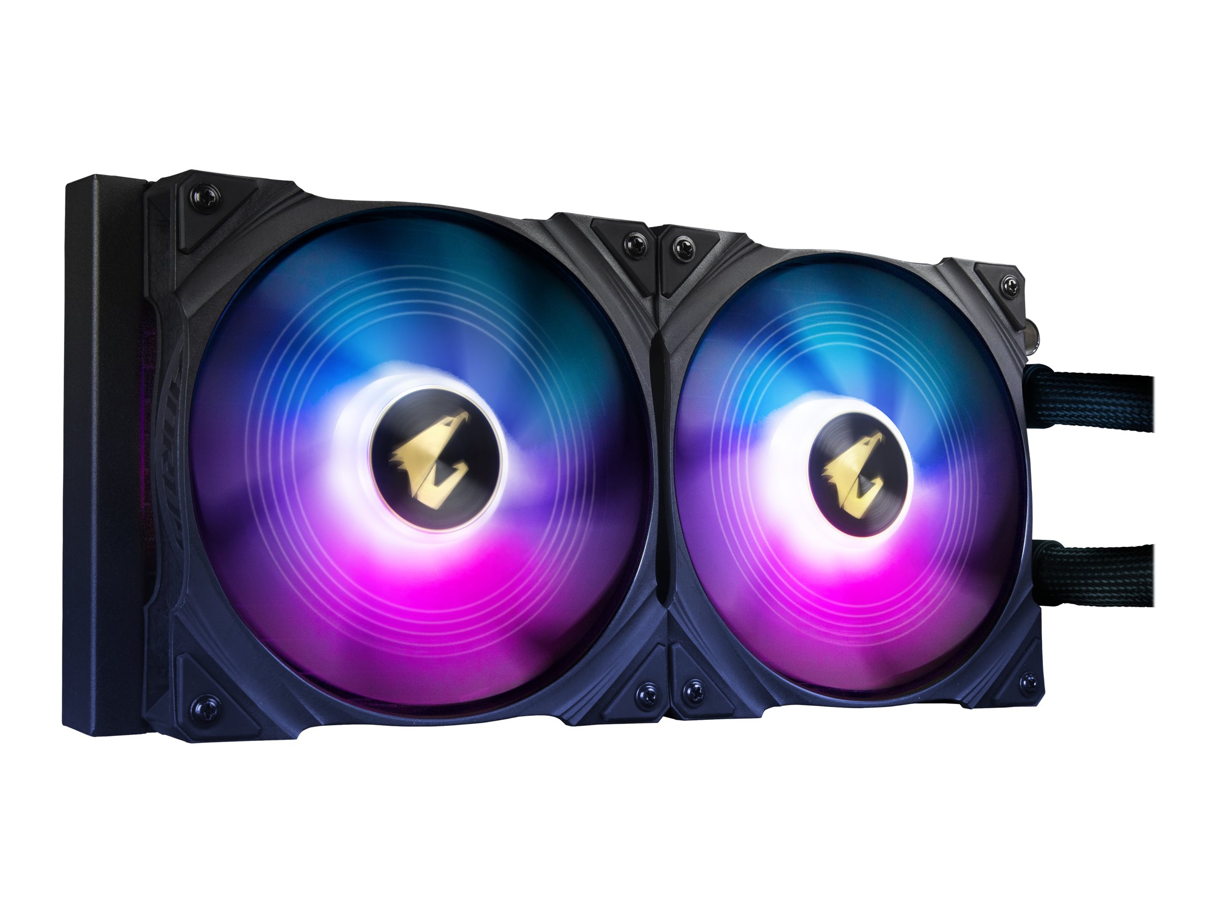 AORUS WATERFORCE X 280 All-in-one Liquid Cooler with Circular LCD Display RGB Fusion 2.0 Triple 140mm ARGB