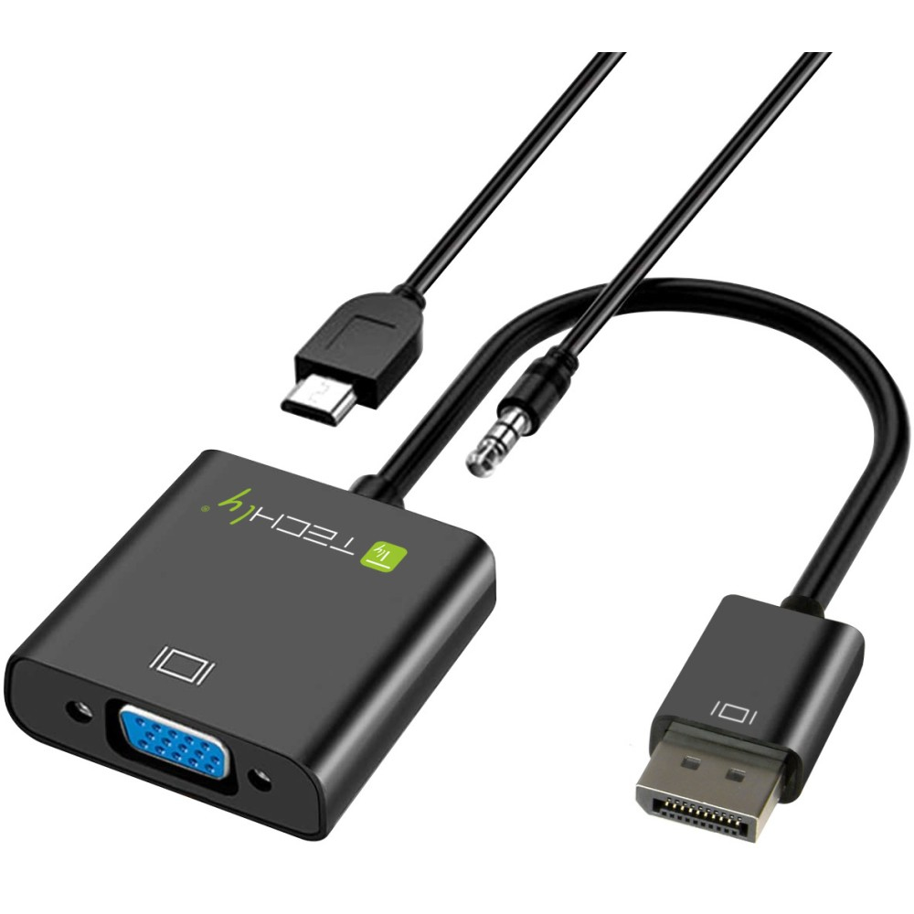 Techly HDMI zu VGA Adapter mit Audio Micro-USB