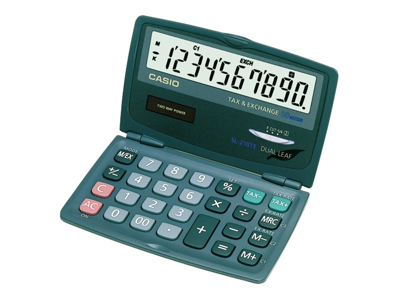 CASIO SL-210TE Taschenrechner anthrazit CASIO SL-210TE Taschenrechner anthrazit