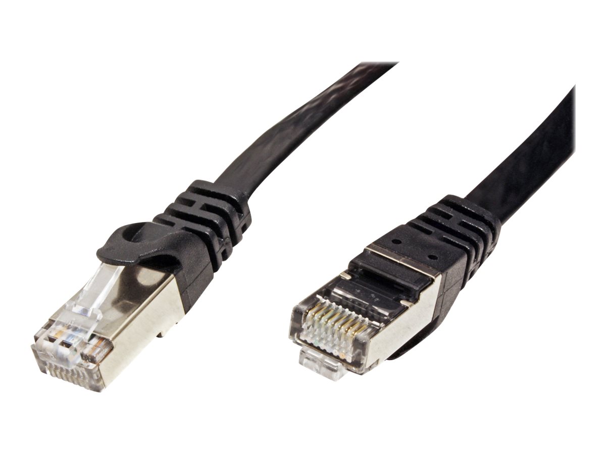 VALUE Patchkabel Kat.6 Class E FTP extra-flach schwarz 1m VALUE Patchkabel Kat.6 Class E FTP extra-flach schwarz 1m