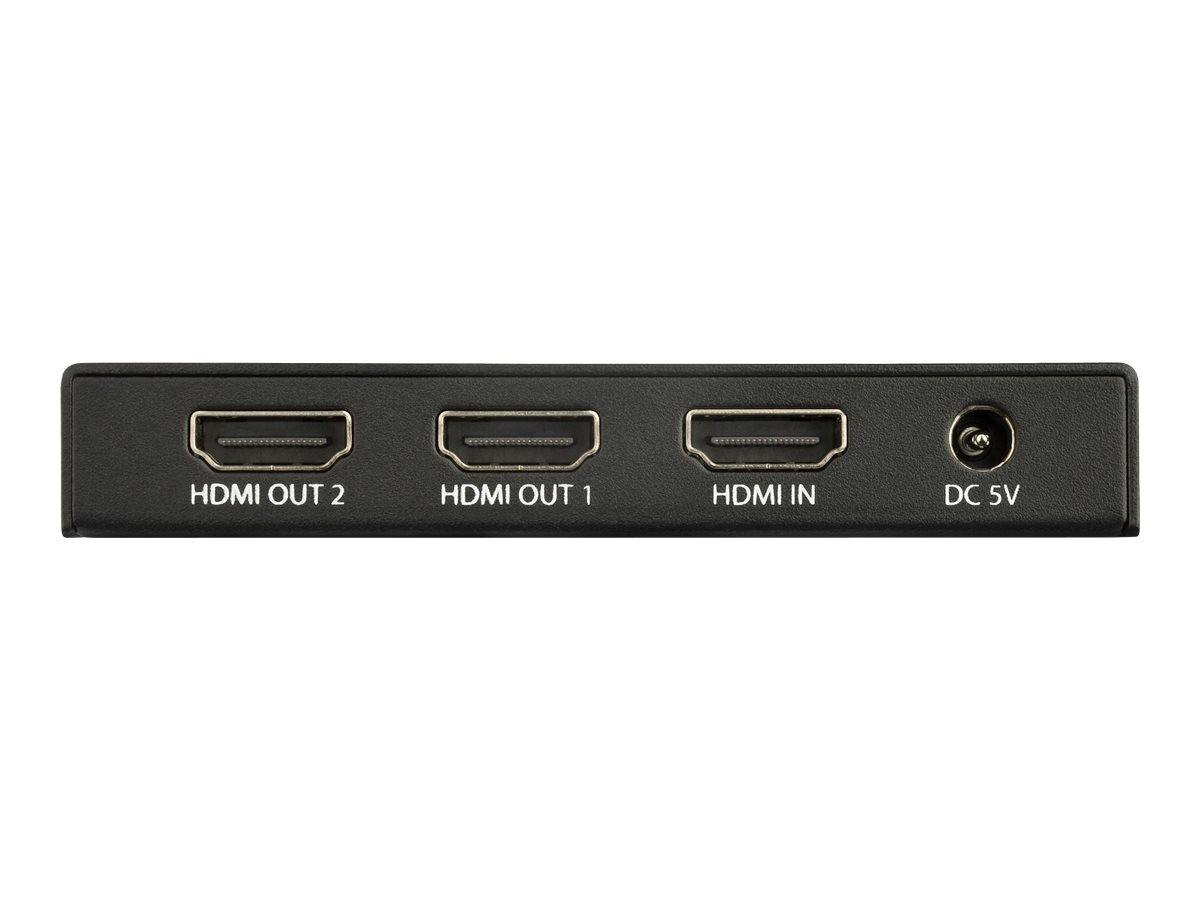 STARTECH.COM HDMI Splitter - 2-Port - 4K 60Hz - HDMI Splitter 1 In 2 Out - 2 Way HDMI Splitter - HDMI Port Splitter