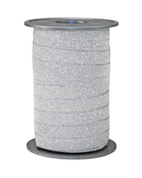 PRaeSENT Geschenkband POLY GLITTER Glitter silber 10,0 mm x 100,0 m PRaeSENT Geschenkband POLY GLITTER Glitter silber 10,0 mm x 100,0 m