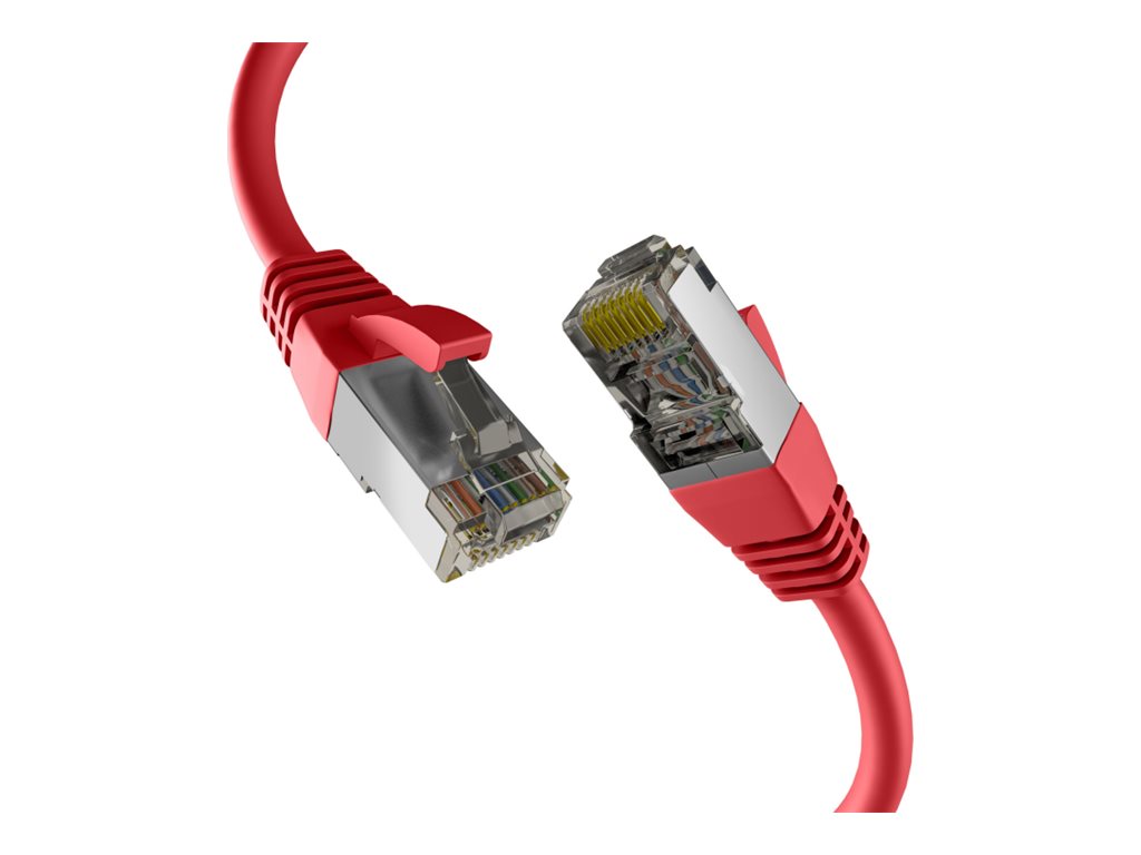 M-CAB EFB RJ45 Patchkabel S/FTP Cat8.1 0,25m rot