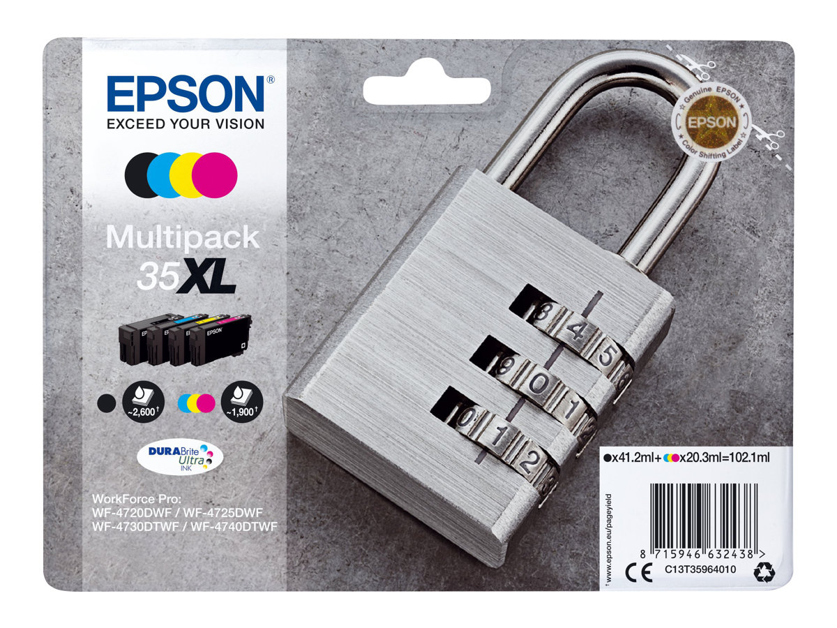 C13T35964010 EPSON WF Tinte (4) cmyk HC C13T35964010 EPSON WF Tinte (4) cmyk HC