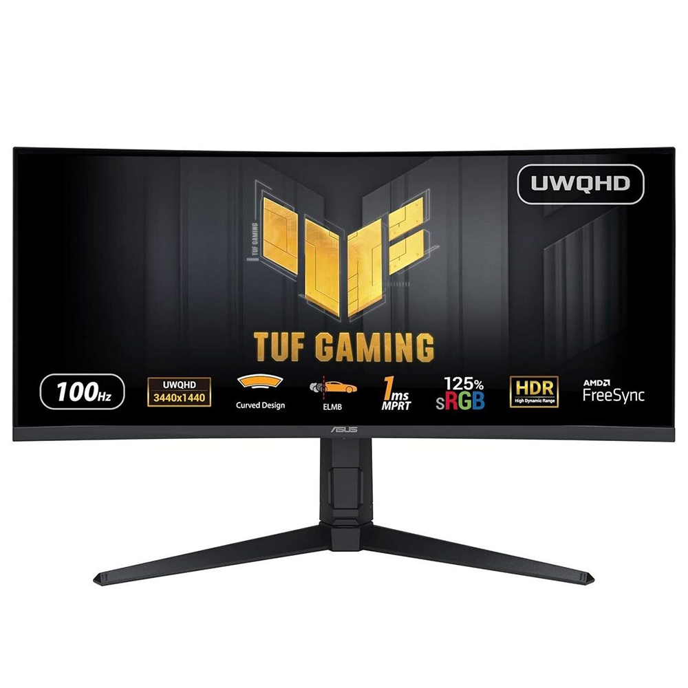 ASUS TUF Gaming VG34VQEL1A 86,36cm 34Zoll UWQHD Curved Monitor 100Hz 1ms MPRT FreeSync HDR 10 VA Panel 219 3440x1440 DP HDMI USB