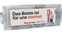 fischer MiniFixTainer DuoPower S Klopp 568544 Duebel und SchraubenSortiment, 160teilig