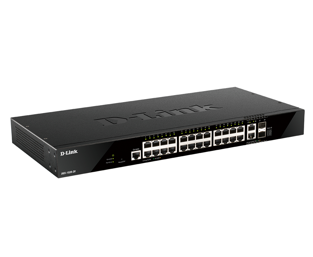 D-Link Switch DGS-1520-28 440mm 24*GE