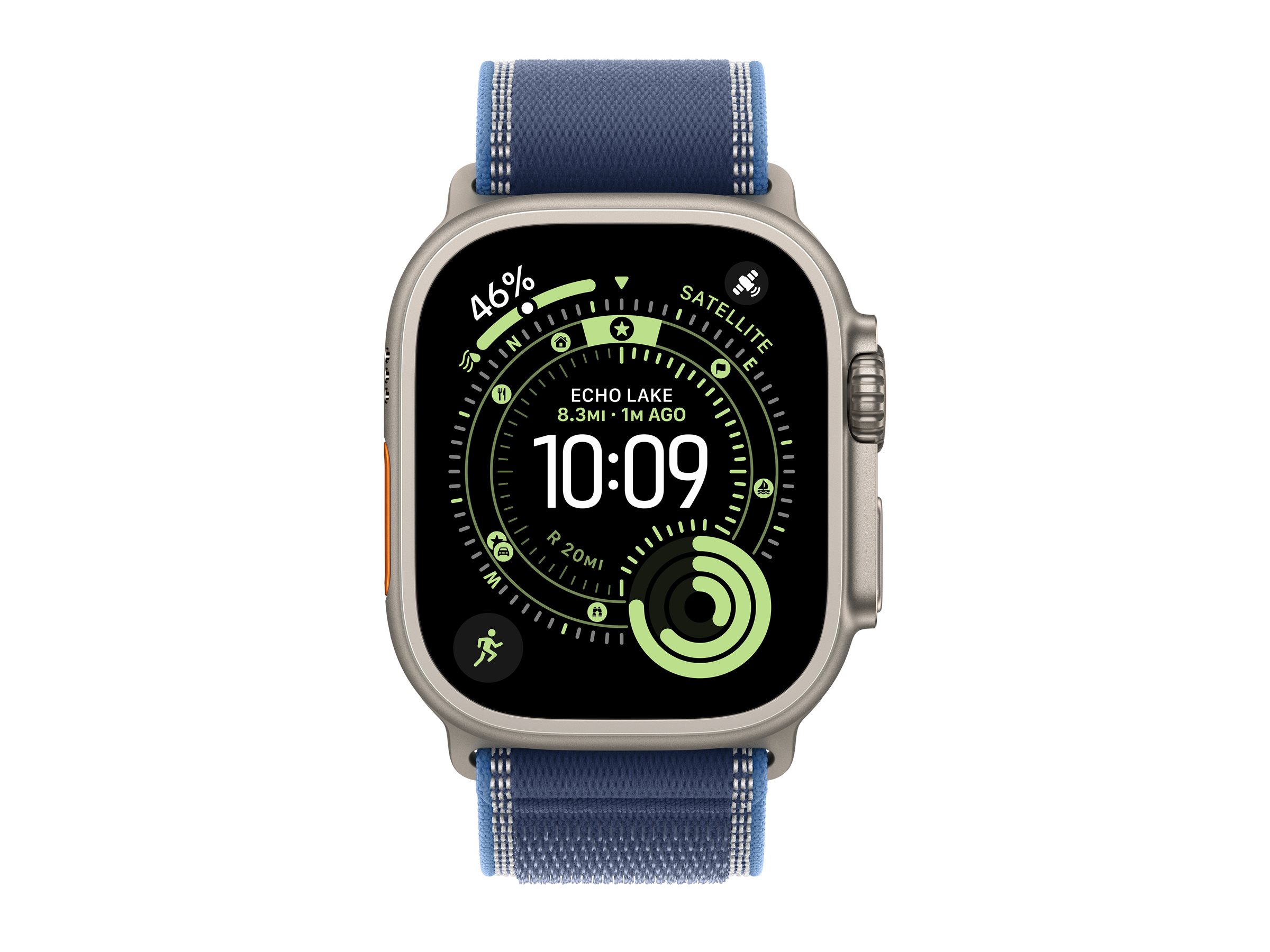 APPLE Watch Ultra 3 GPS + Cellular 49mm Natural Titanium Case with Blue/Bright Blue Trail Loop - M/L APPLE Watch Ultra 3 GPS + Cellular 49mm Natural Titanium Case with Blue/Bright Blue Trail Loop - M/L