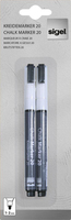 20 Kreidemarker weiß 1,0 - 2,0 mm, 2 St.