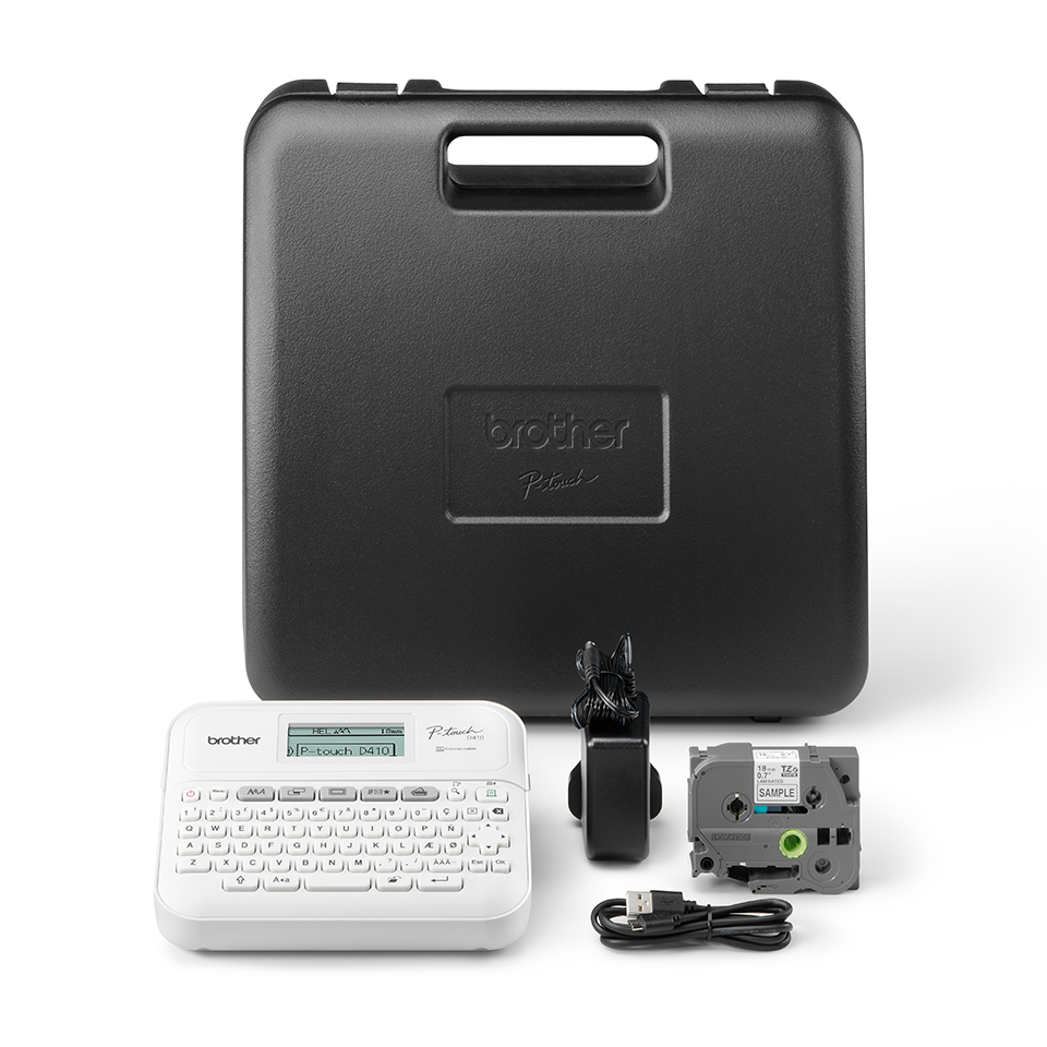 Brother Ptouch D410VP Desktop Beschriftungsgeraet mit Koffer
