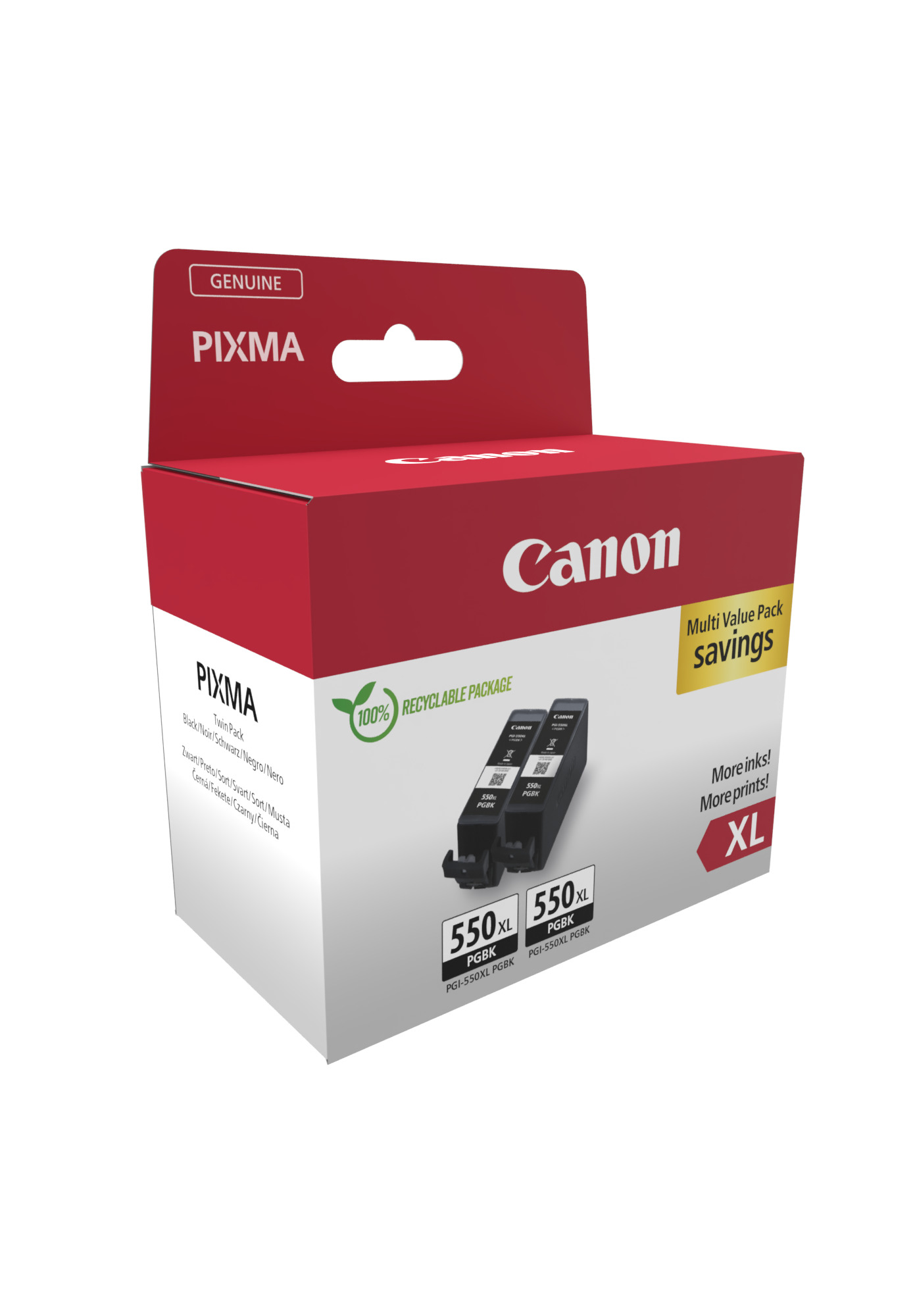 Canon PGI-550PGBK XL Twin pack 15 ml