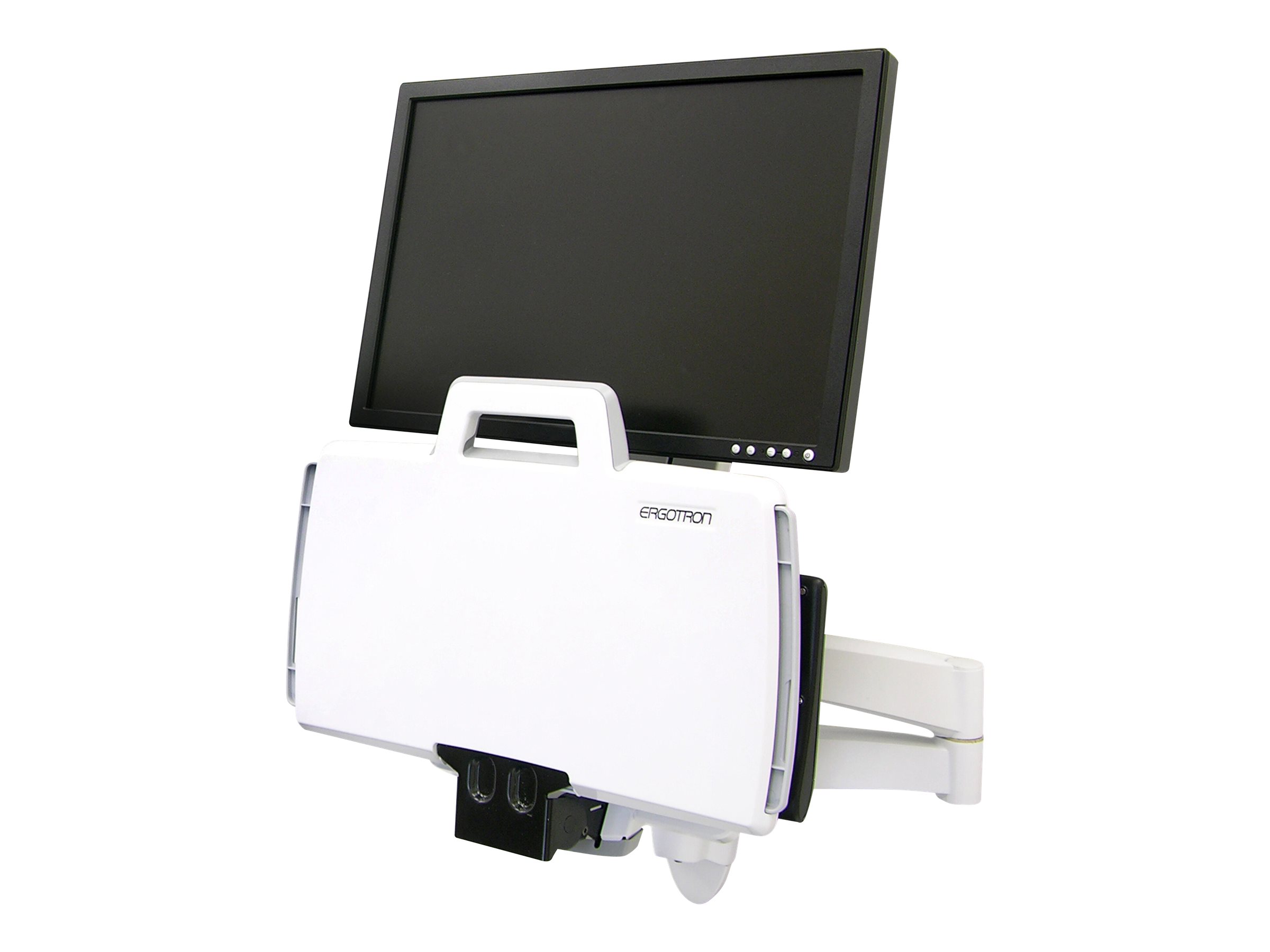ERGOTRON Combo Arm der Serie 200 weiss fuer LCD bis 61cm 24 Zoll Tastatur Maus Handballenauflage und Barcode Lesegeraet ERGOTRON Combo Arm der Serie 200 weiss fuer LCD bis 61cm 24 Zoll Tastatur Maus Handballenauflage und Barcode Lesegeraet