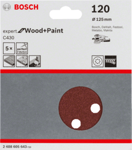 Bosch Expert C430 Wood+Paint Schleifpapierset