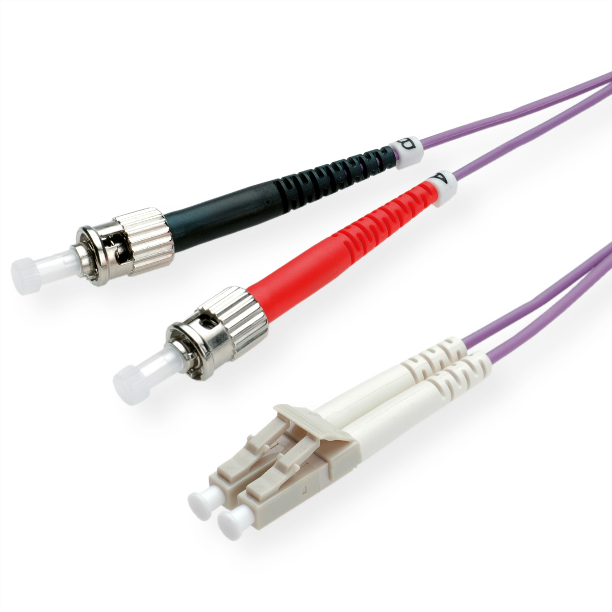 ROLINE LWL-Kabel 50/125um OM4 LC/ST violett 3m ROLINE LWL-Kabel 50/125um OM4 LC/ST violett 3m