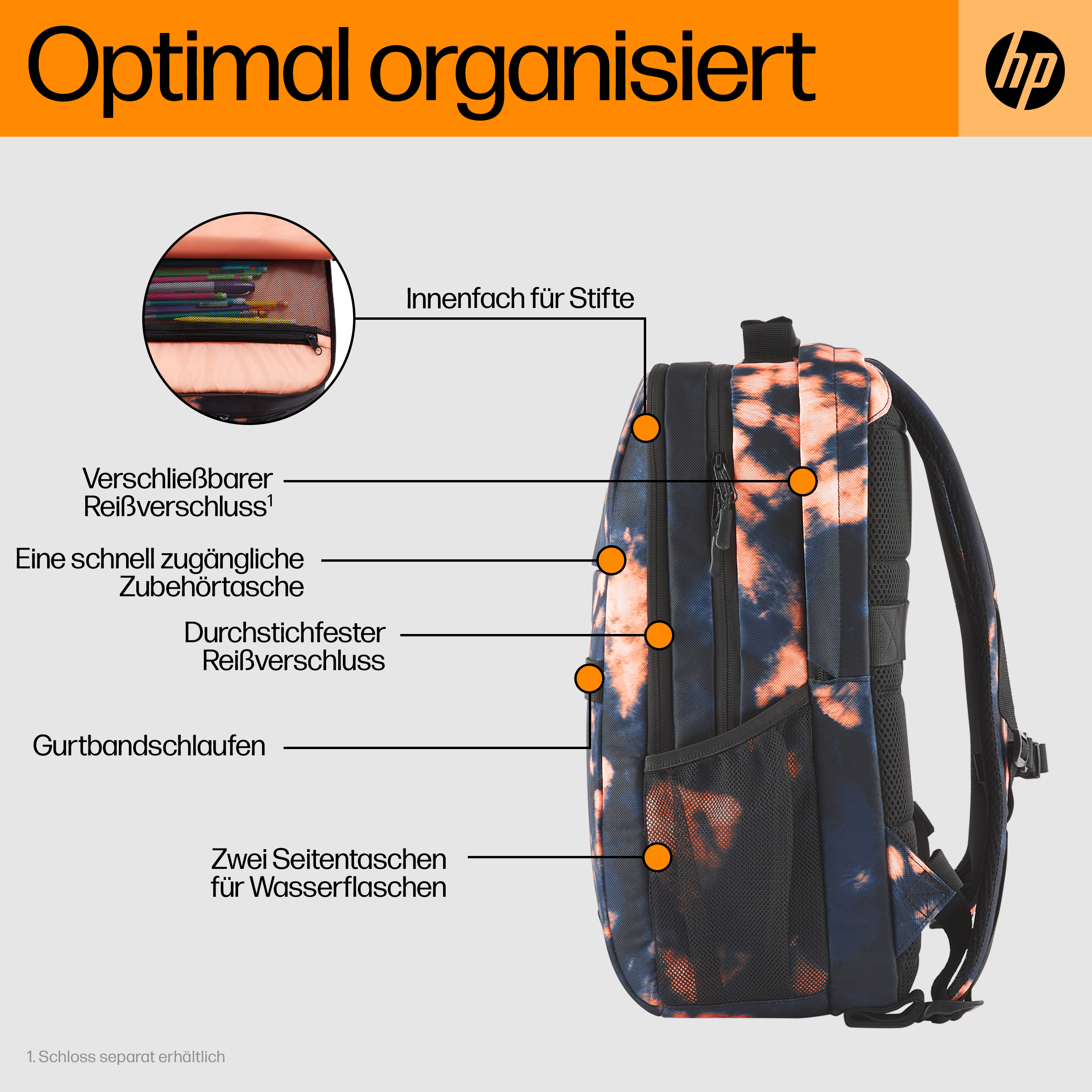 HP Campus XL Tie dye Backpack P