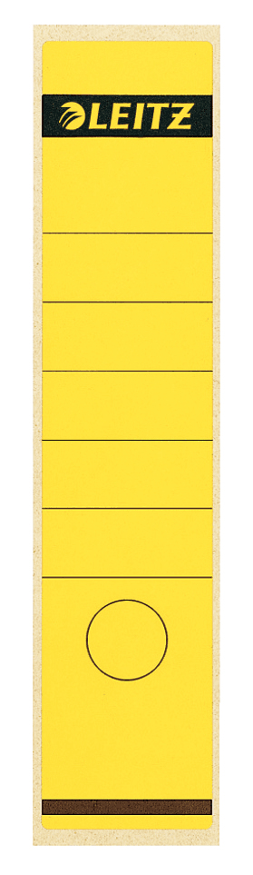 LEITZ Ordneretiketten 1640 gelb für 8,0 cm Rückenbreite, 100 St