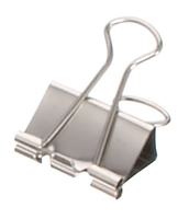 12 MAUL Foldbackklammern silber 1,9 cm
