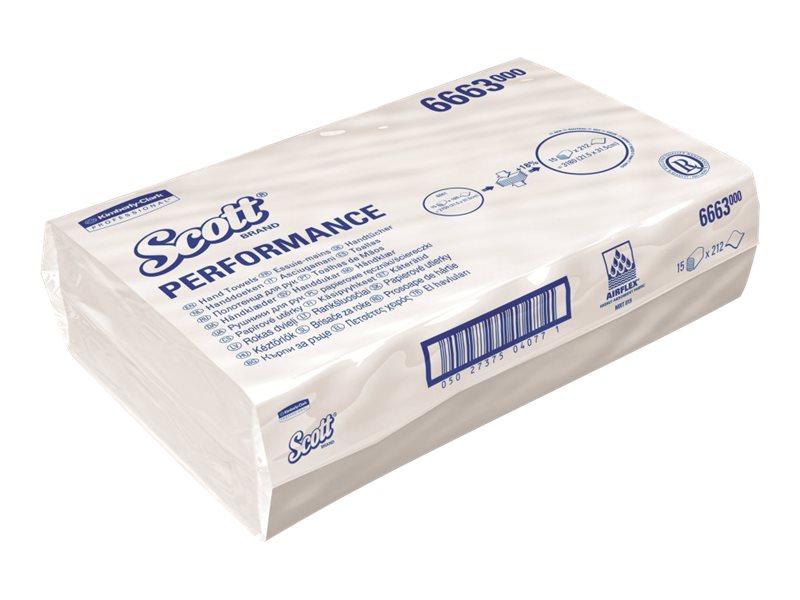 Scott® Papierhandtuecher 6663 CONTROL Interfold-Falzung 1-lagig 3.180 Tuecher Scott® Papierhandtuecher 6663 CONTROL Interfold-Falzung 1-lagig 3.180 Tuecher
