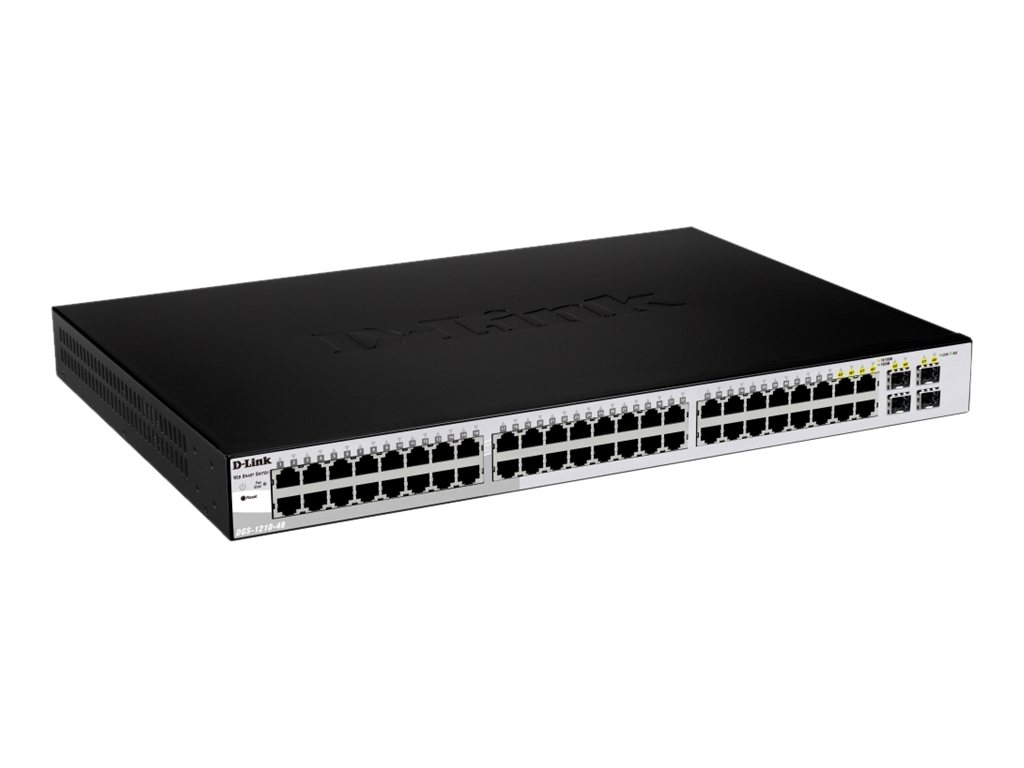 D-LINK DGS-1210-48/E 48-Port Gigabit Smart Managed Switch 48x 10/100/1000BASE-T Port 4x Combo 10/100/1000BASE-T/SFP Port