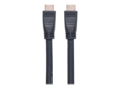 MANHATTAN HDMI-Kabel mit Ethernet-Kanal CL3-zertifiz. zur Wandinstallation HEC ARC 3D 4K60Hz Stecker/Stecker geschirmt schwarz 10m