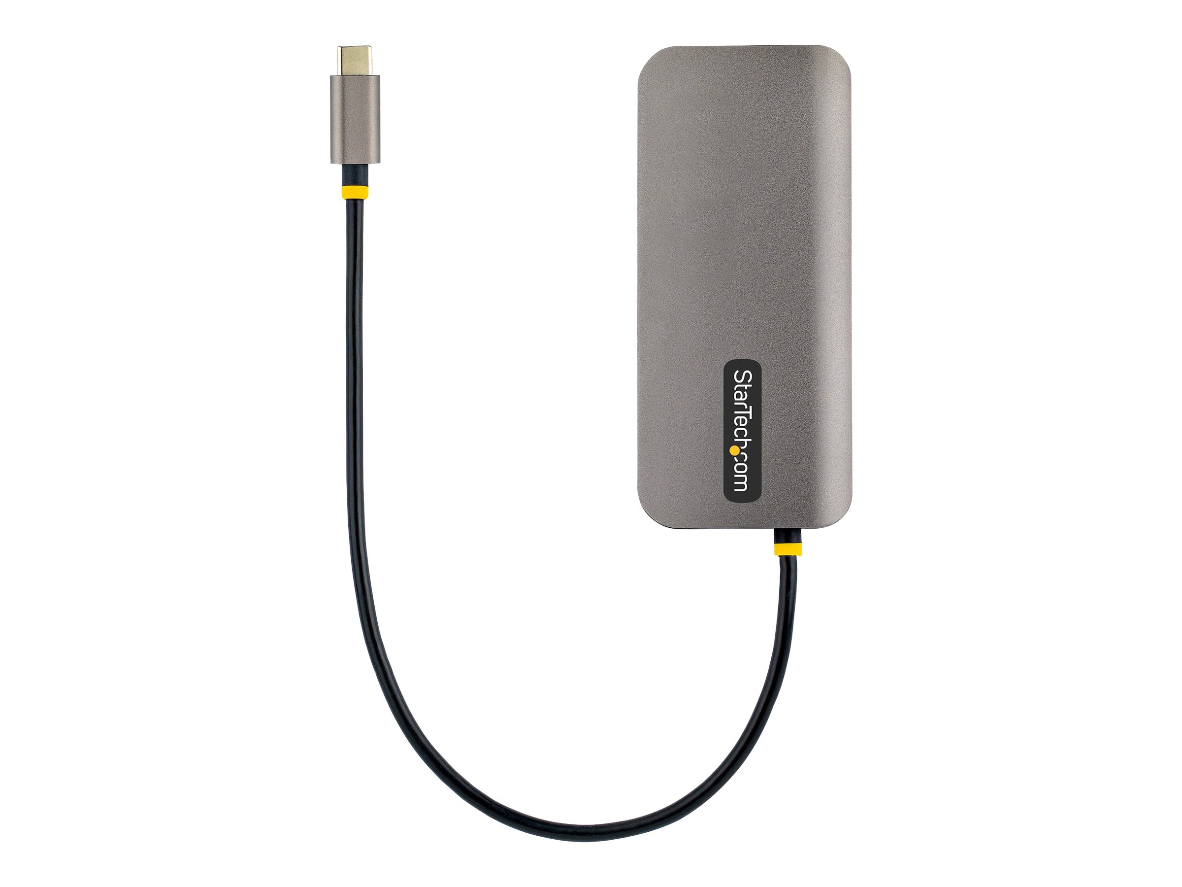 STARTECH.COM USB C Multiport Adapter 4K 60Hz HDMI HDR10 Video 3 Port 5Gbps USB-A Hub 100W PD Pass-Through GbE SD/MicroSD Mini Dock