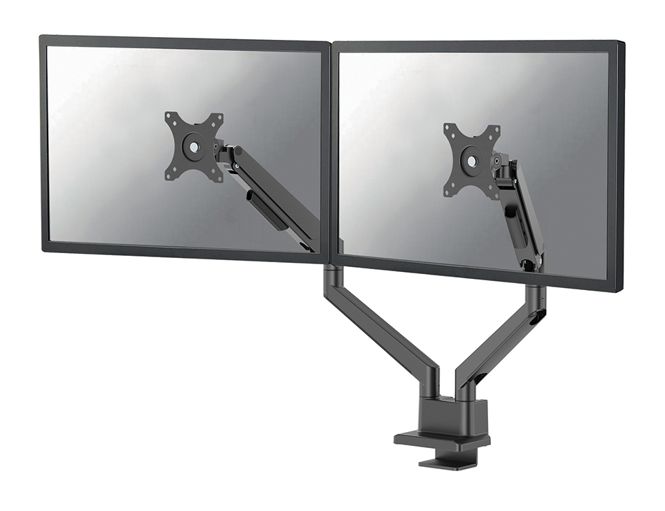 NEOMOUNTS Next Slim Desk Mount double display topfix clampgrommet black