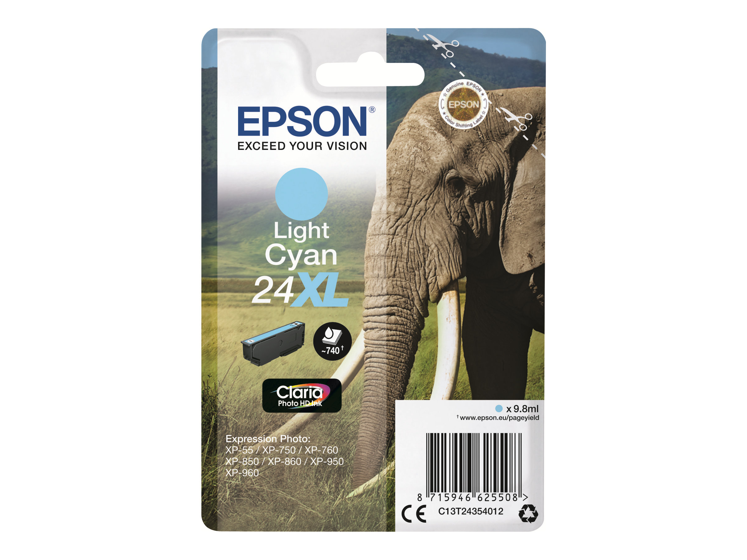 C13T24354012 EPSON XP Tinte light cyan