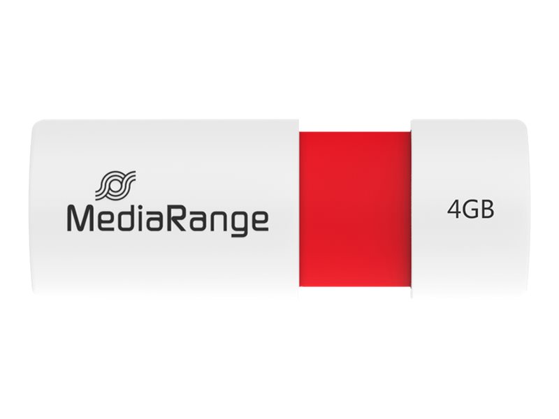 MEDIARANGE USB STICK 4GB ROT