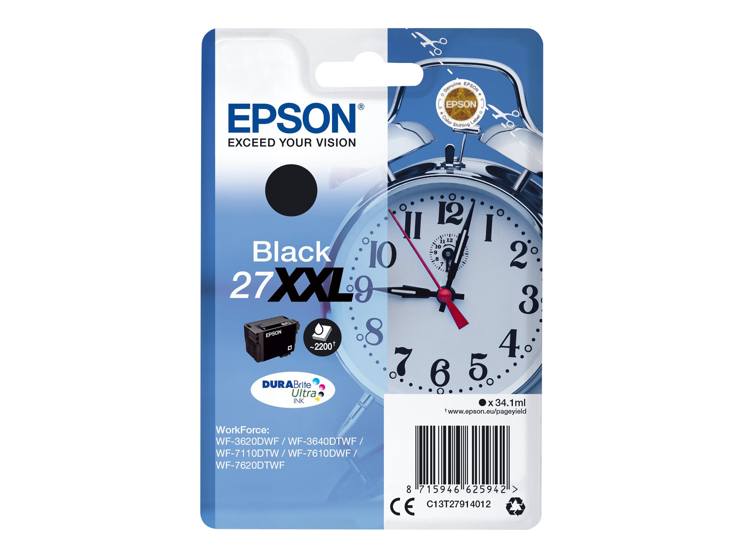 C13T27914012 EPSON WF Tinte black EHC