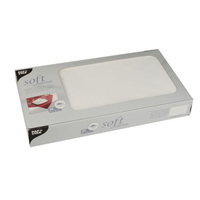 20 STARPAK Tischdecken soft selection weiÃ 80,0 x 80,0 cm