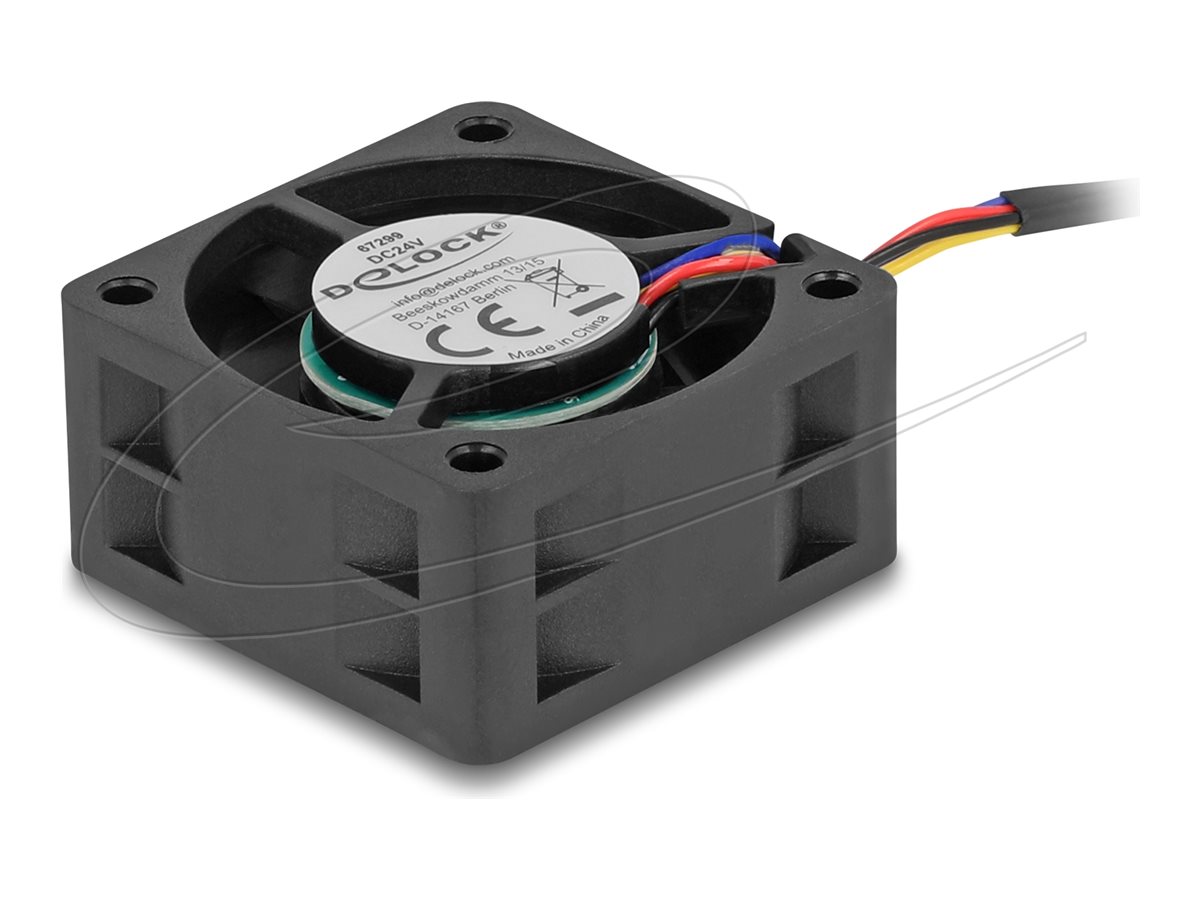 DELOCK Axiallufter 24 V DC 40 x 40 x 20mm schwarz