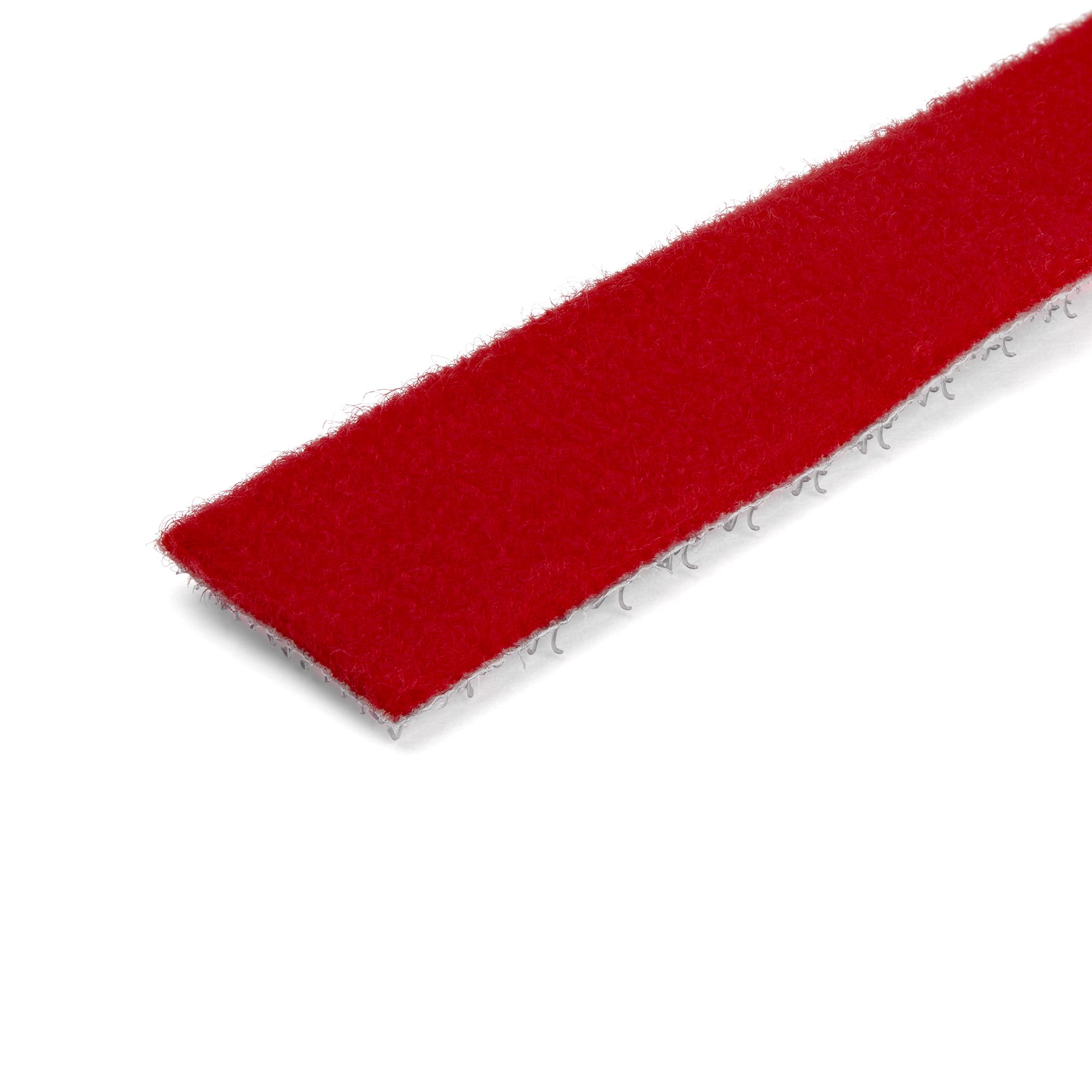 STARTECHCOM Hook and Loop Tape 25 ft Reusable Adjustable Cable Ties Red HKLP25RD