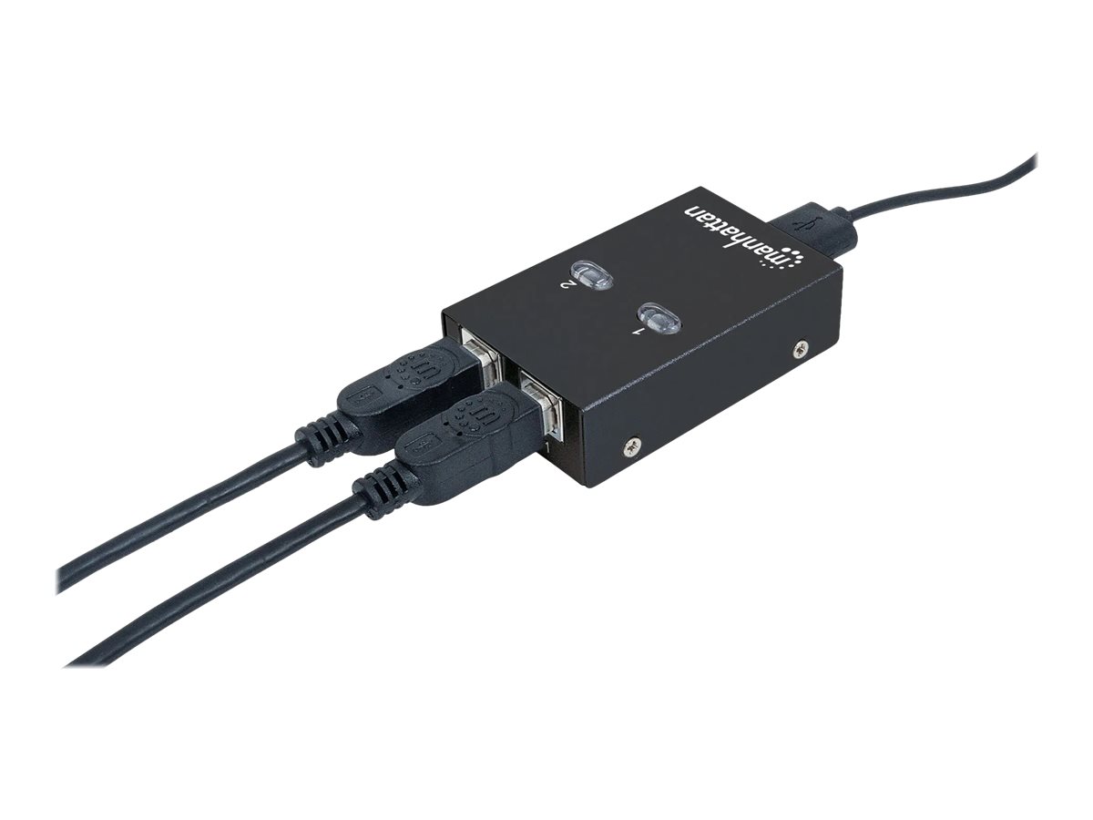Manhattan USB-A Automatic Sharing Switch 2x USB-B