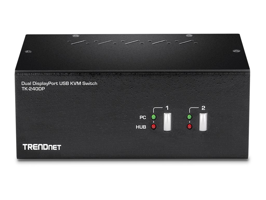 TRENDNET TK-240DP DisplayPort KVM Switch 2-Port Dual Monitor