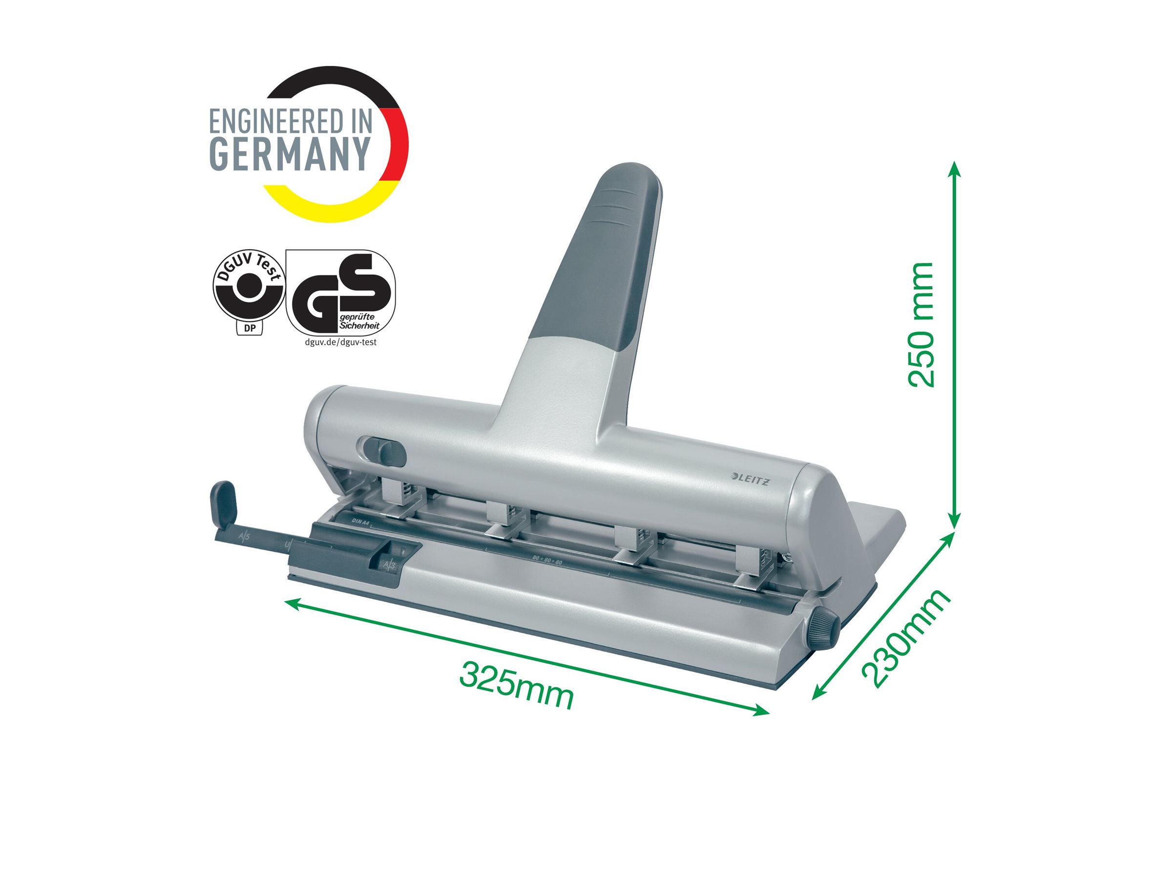 LEITZ Doppellocher Akto 5114 grau LEITZ Doppellocher Akto 5114 grau