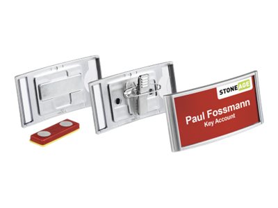 DURABLE Badge Classic Namensschilder mit Magnet 6,5 x 3,0 cm, 10 St