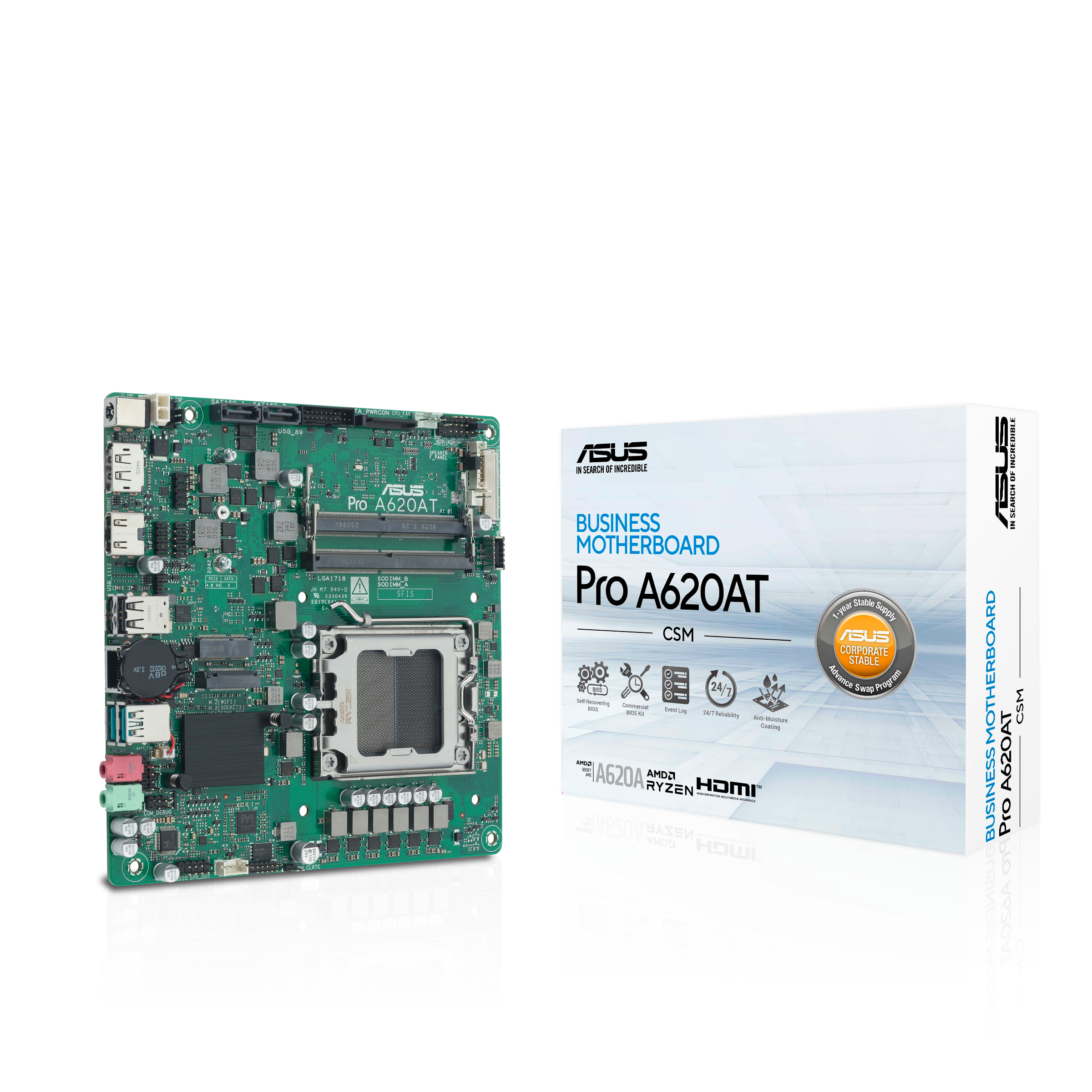 ASUS A620A LGA 1851 miniITX Thin motherboard 1xHDMI 1xDP