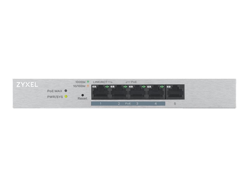 ZYXEL GS1200-5HPv2 Fanless Desktop Switch