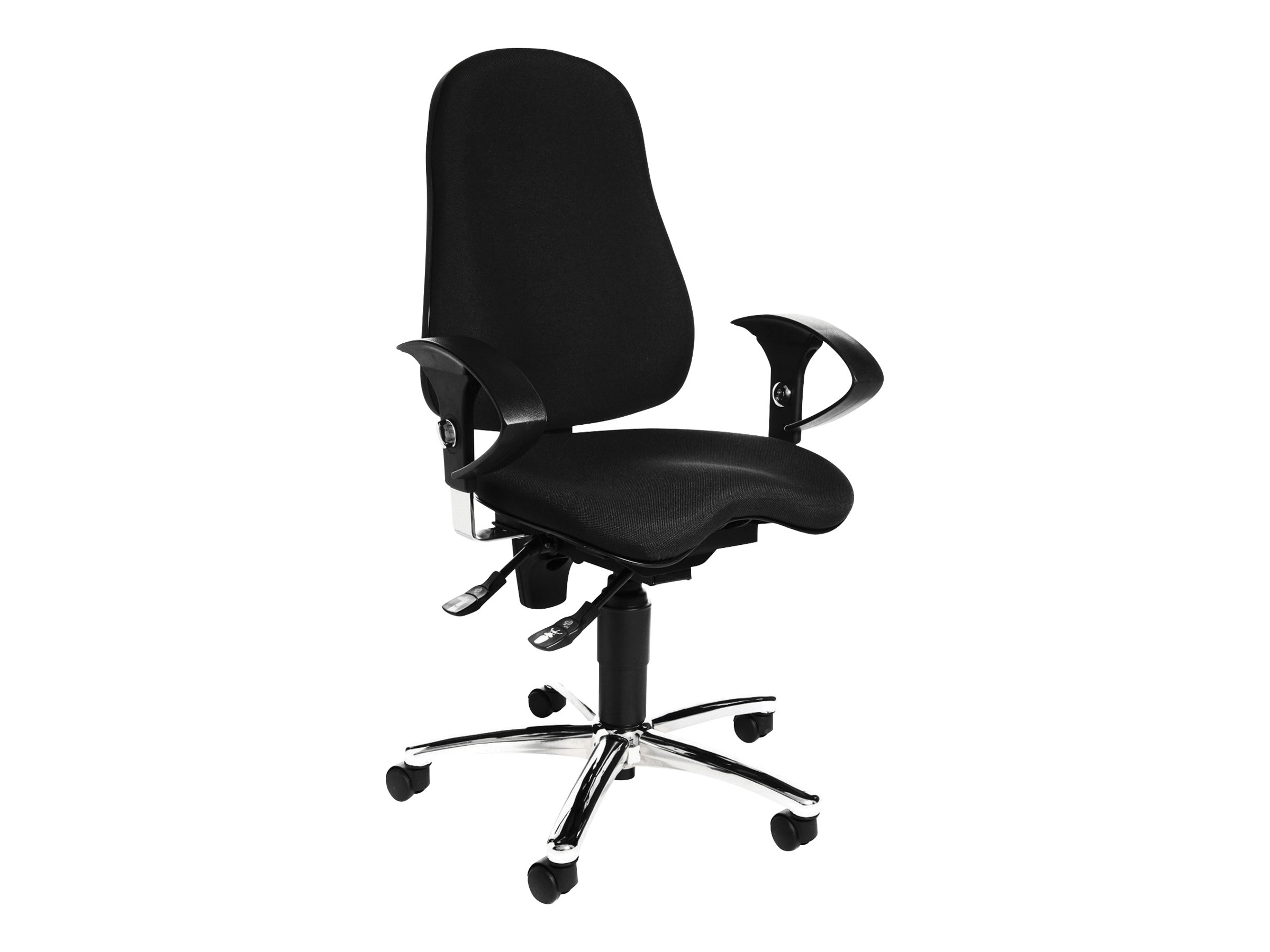 Topstar Buerostuhl Sitness® 10, SI59UG20 Stoff schwarz, Gestell chrom