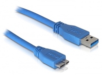 Delock Kabel USB 3.0 Typ-A Stecker > USB 3.0 Typ Micro-B Stecker 2 m blau Delock Kabel USB 3.0 Typ-A Stecker > USB 3.0 Typ Micro-B Stecker 2 m blau