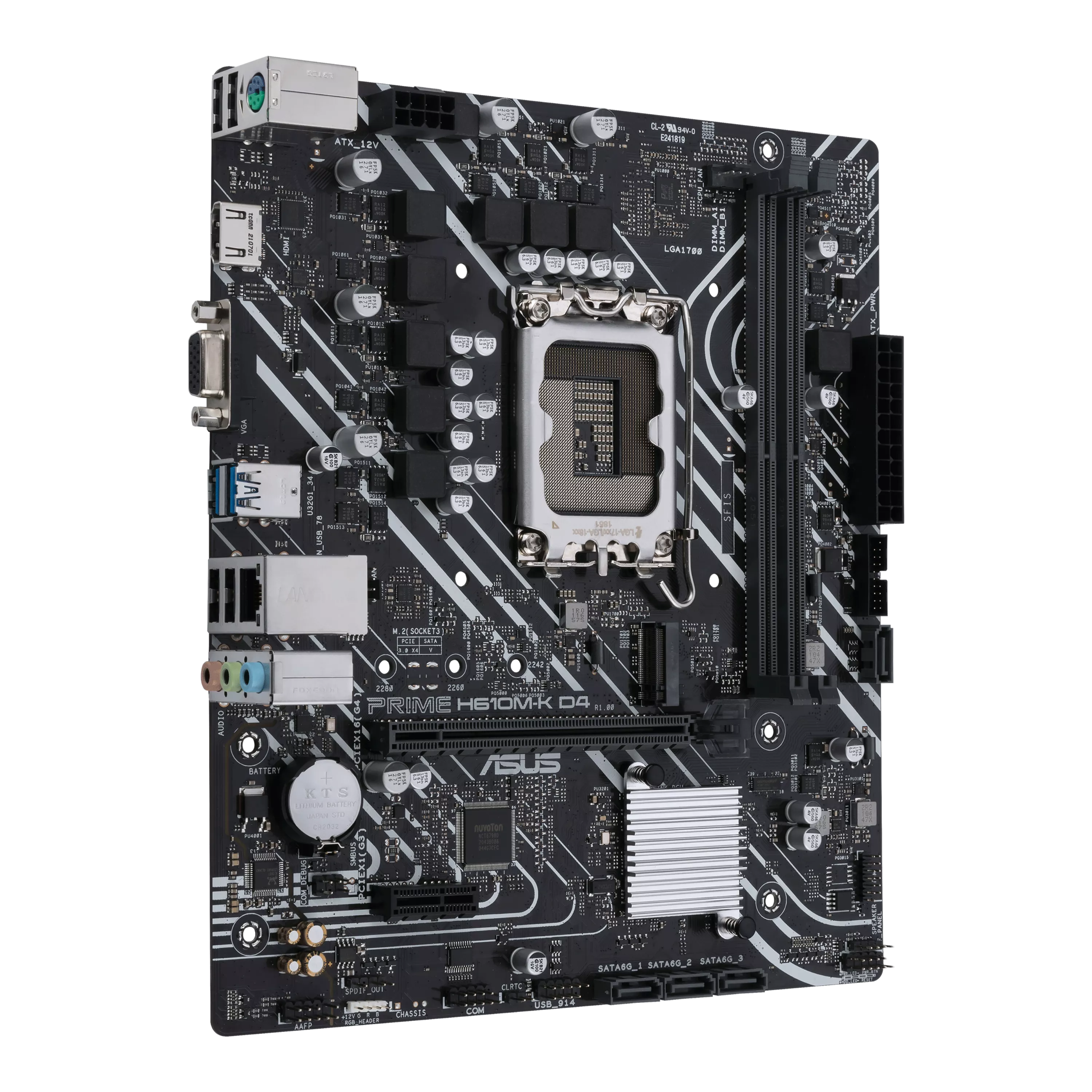 ASUS PRIME H610MK D4 LGA1700 DDR4 mATX MB