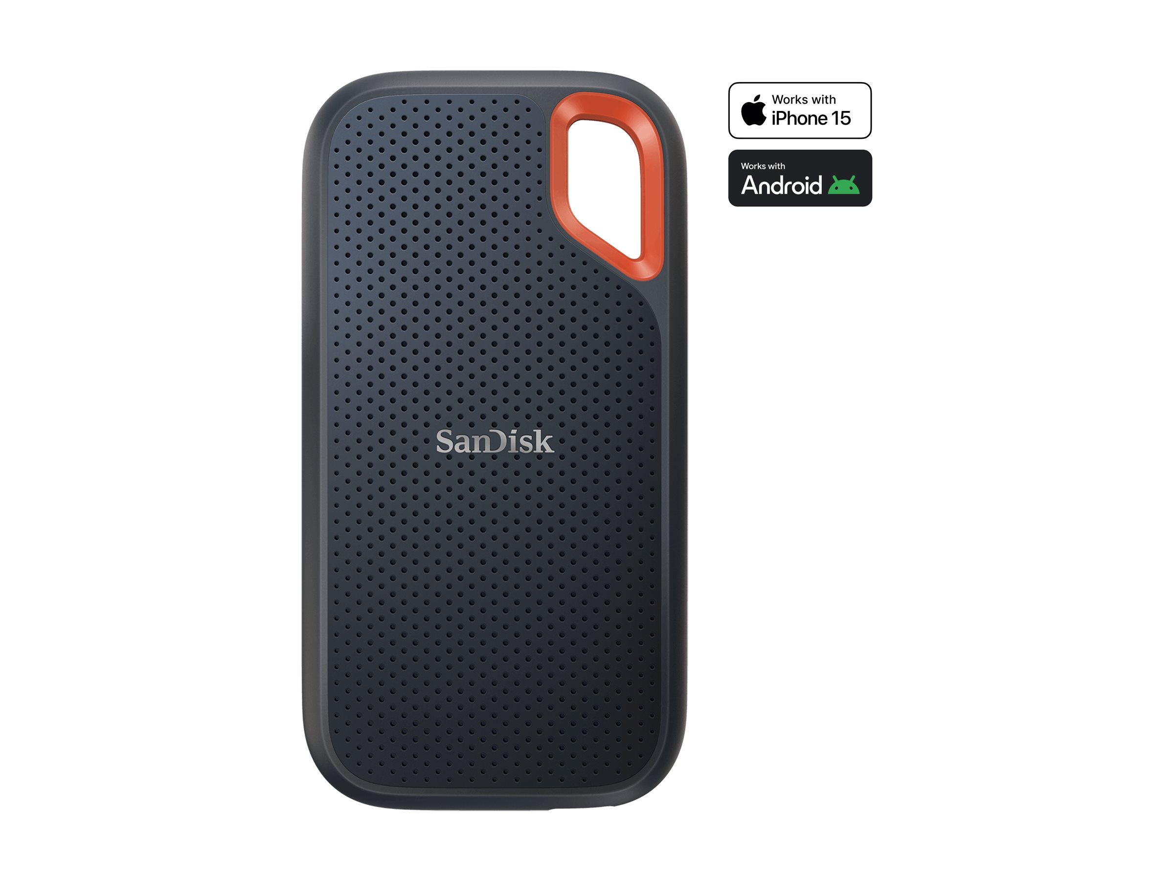 SANDISK Extreme 8TB Portable SSD up to 1050MB/s Read and 1000MB/s Write Speeds USB 3.2 Gen 2 2-meter drop protection and IP55 SANDISK Extreme 8TB Portable SSD up to 1050MB/s Read and 1000MB/s Write Speeds USB 3.2 Gen 2 2-meter drop protection and IP55