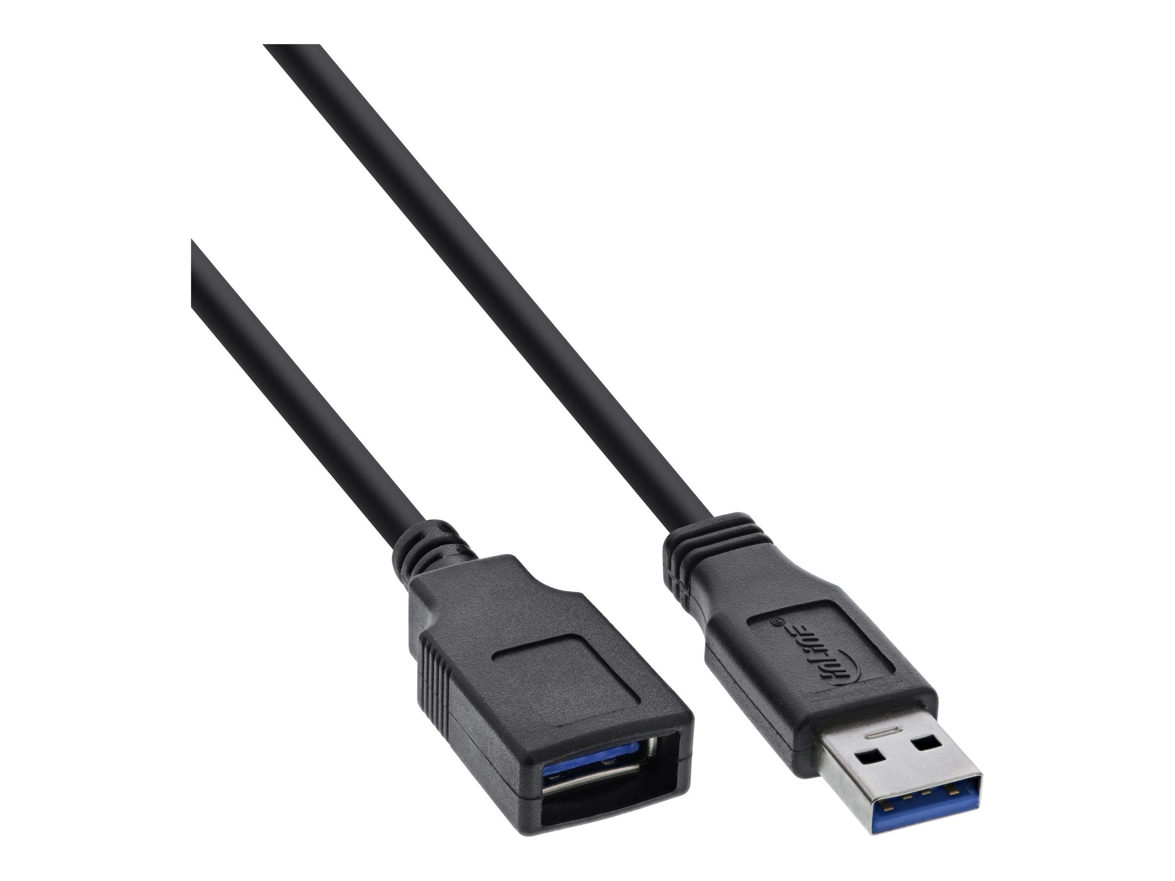 INLINE USB 3.0 Kabel Verlaengerung A Stecker / Buchse schwarz 1.5m