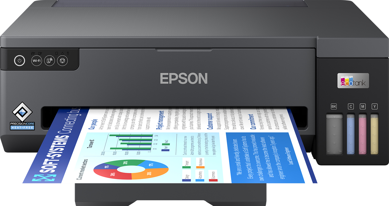 EPSON EcoTank ET14100 Printer colour inkjet ITS A3 4800x1200dpi 15ppm mono 8ppm colour 100sheets USB WiFi Black